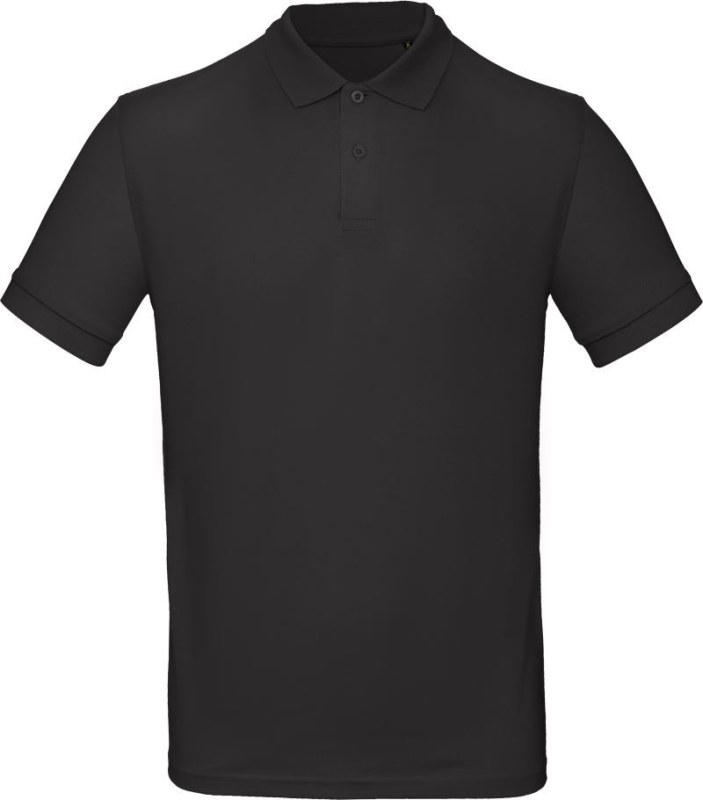 B&C Inspire Polo /men_° Pánské piqué polo z bio bavlny 01.0430 black