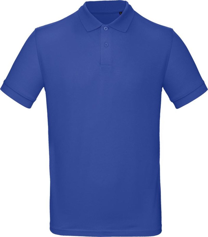 B&C Inspire Polo /men_° Pánské piqué polo z&nbsp;bio bavlny 01.0430 cobalt blue - Pánské oblečení trička