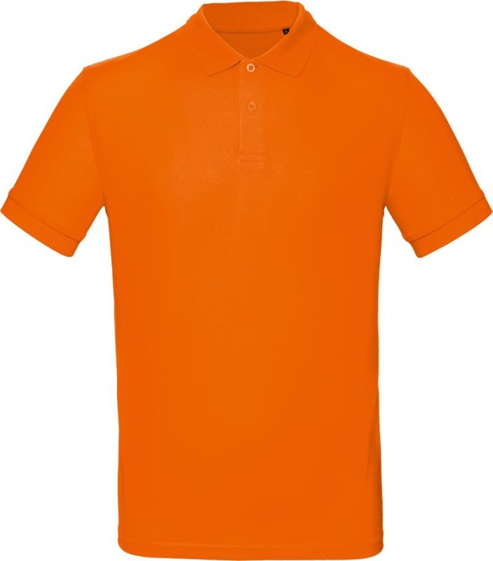 B&C Inspire Polo /men_° Pánské piqué polo z&nbsp;bio bavlny 01.0430 orange - Pánské oblečení trička
