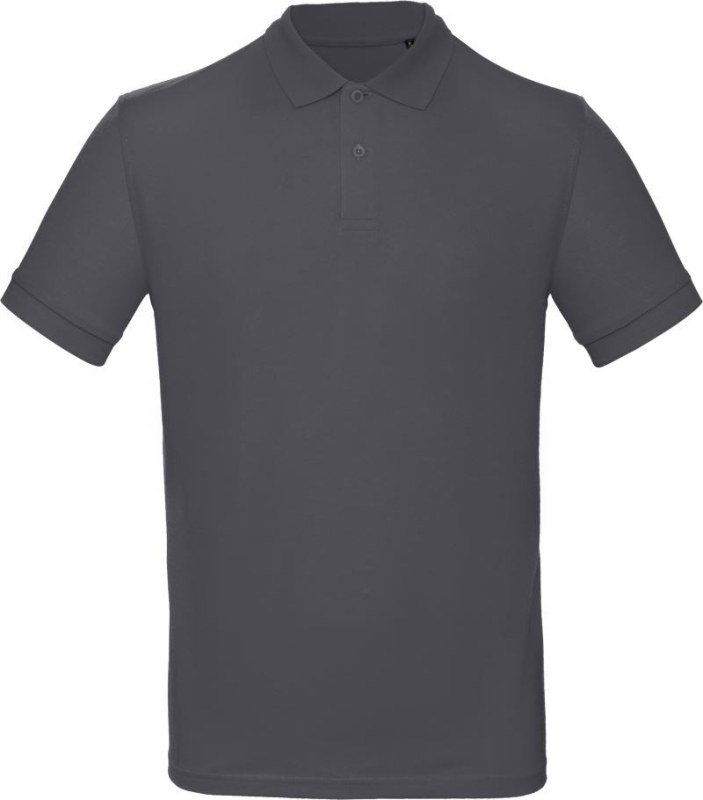 B&C Inspire Polo /men_° Pánské piqué polo z bio bavlny 01.0430 dark grey