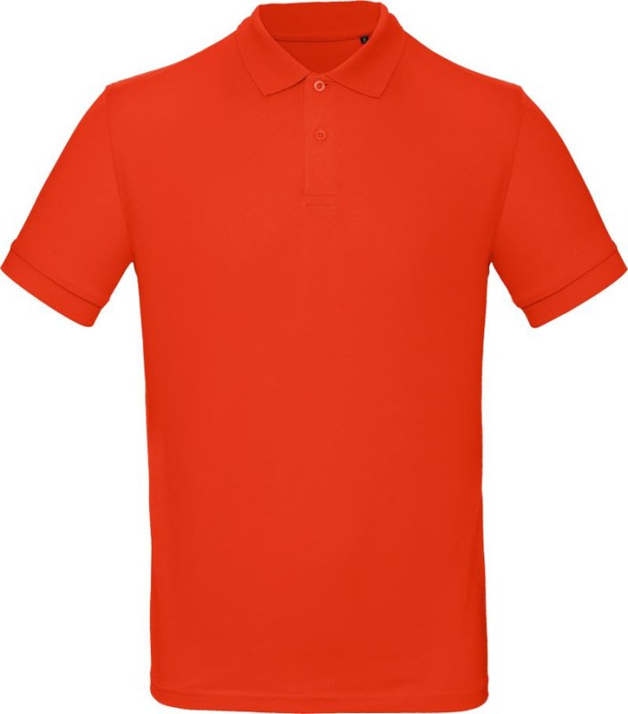 B&C Inspire Polo /men_° Pánské piqué polo z bio bavlny 01.0430 fire red
