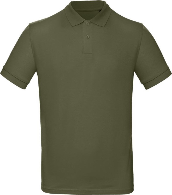 B&C Inspire Polo /men_° Pánské piqué polo z bio bavlny 01.0430 urban khaki