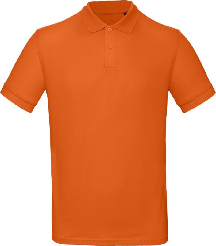 B&C Inspire Polo /men_° Pánské piqué polo z bio bavlny 01.0430 urban orange