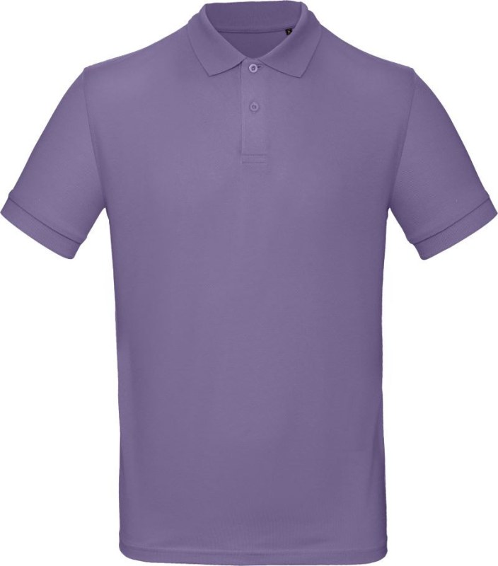 B&C Inspire Polo /men_° Pánské piqué polo z bio bavlny 01.0430 millennial lilac