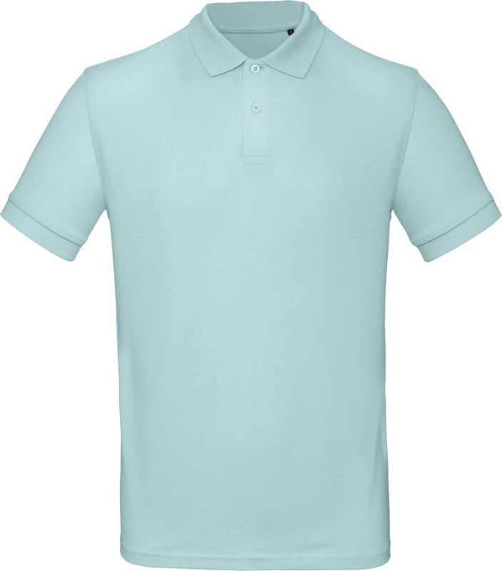 B&C Inspire Polo /men_° Pánské piqué polo z&nbsp;bio bavlny 01.0430 millennial mint - Pánské oblečení trička