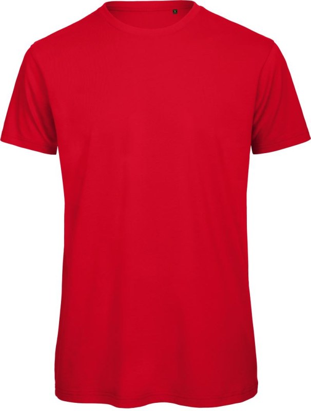 B&C Inspire T /men_° Pánské tričko Medium Fit z bio bavlny 01.TM42 red