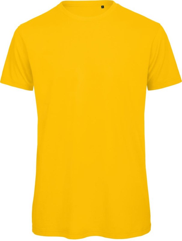 B&C Inspire T /men_° Pánské tričko Medium Fit z&nbsp;bio bavlny 01.TM42 gold - Pánské oblečení trička