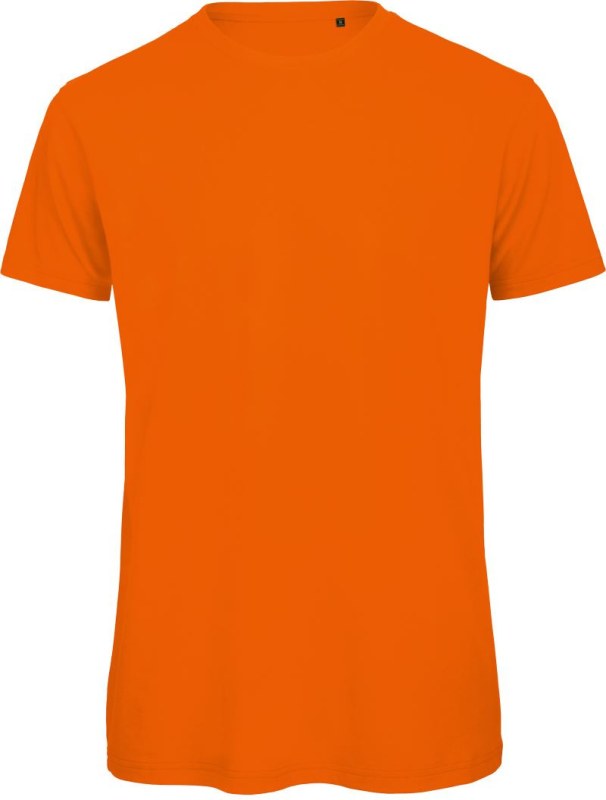 B&C Inspire T /men_° Pánské tričko Medium Fit z&nbsp;bio bavlny 01.TM42 orange - Pánské oblečení trička