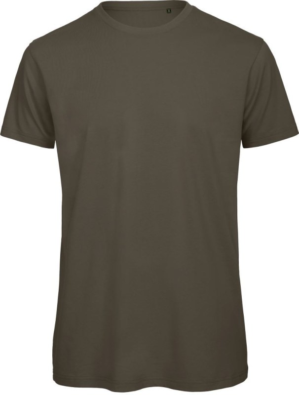 B&C Inspire T /men_° Pánské tričko Medium Fit z bio bavlny 01.TM42 khaki