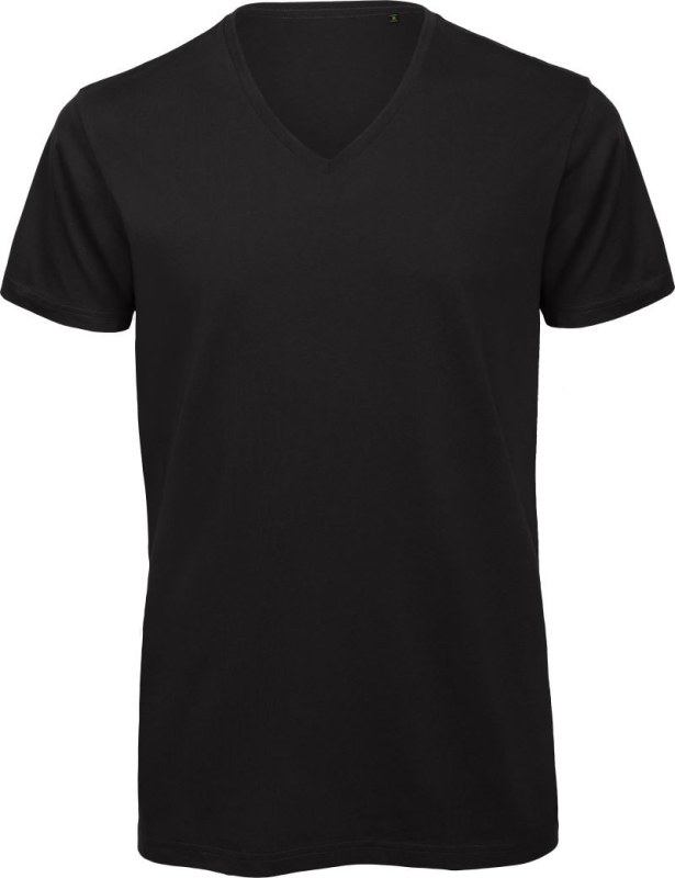B&C Inspire V T /men_° Pánské tričko s výstřihem do V 01.TM44 black