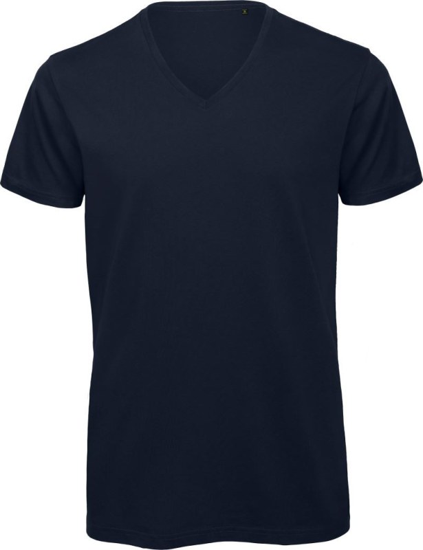 B&C Inspire V T /men_° Pánské tričko s výstřihem do V 01.TM44 navy