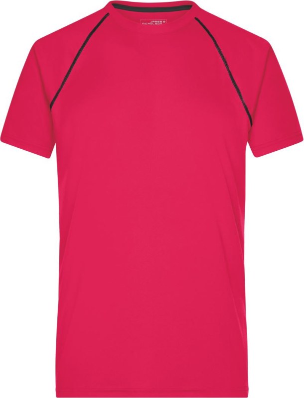 Daiber JN 496 Pánské funkční tričko 02.0496 bright pink/titan