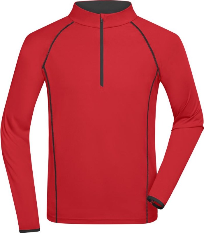 Daiber JN 498 Pánské funkční tričko s dlouhým rukávem 02.0498 red/black