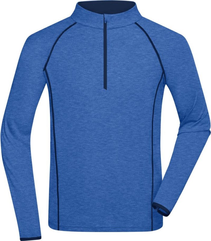 Daiber JN 498 Pánské funkční tričko s dlouhým rukávem 02.0498 blue melange/navy