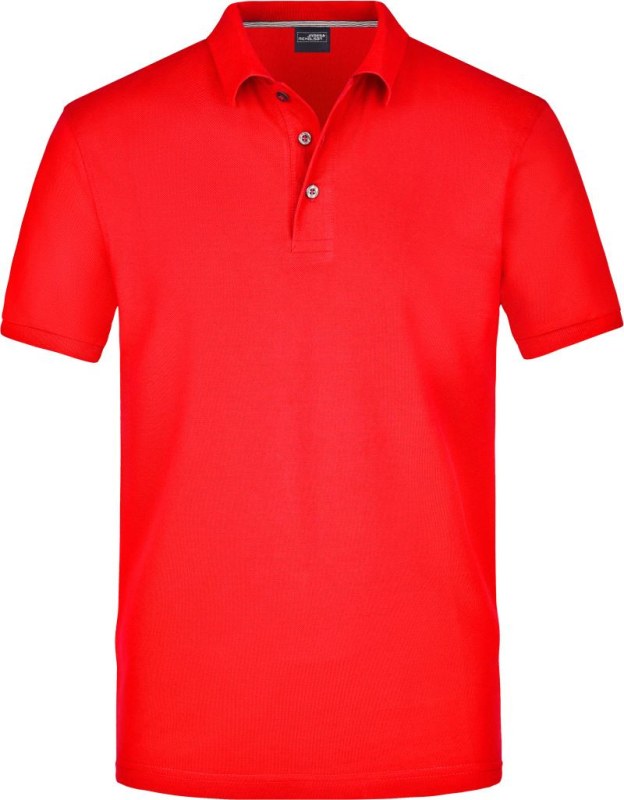 Daiber JN 708 Pánské pima piqué polo 02.0708 light red - Pánské oblečení trička