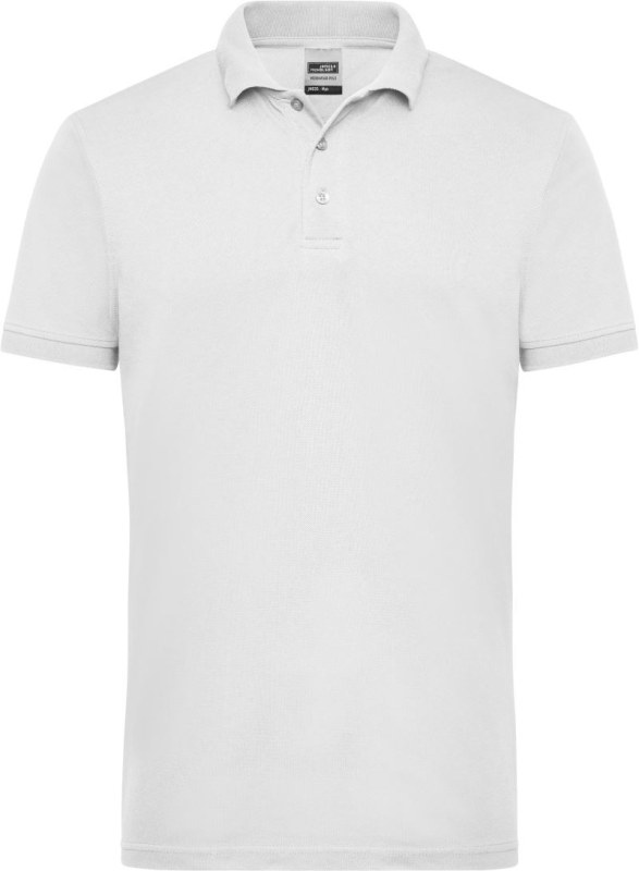 Daiber JN 830 Pánské pracovní piqué polo 02.0830 white - Pánské oblečení trička