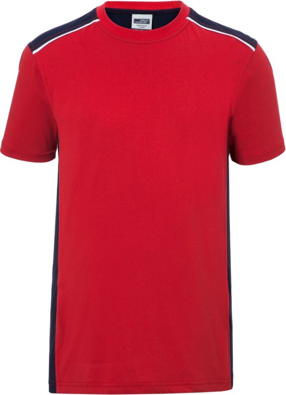 Daiber JN 860 Pánské pracovní tričko - Color 02.0860 red/navy