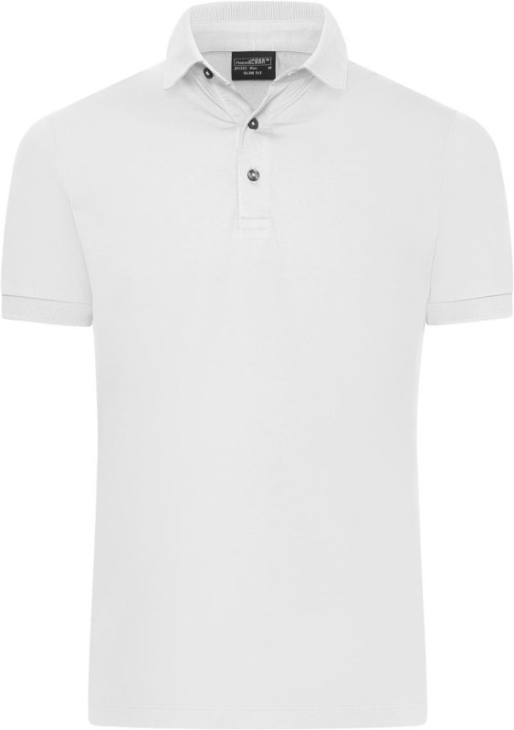 Daiber JN 1302 Pánské Slim Fit žerzejové polo 02.1302 white