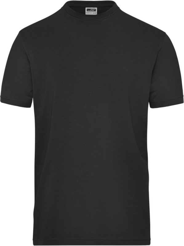 Daiber JN 1802 Pánské pracovní tričko z bio bavlny - Solid 02.1802 black