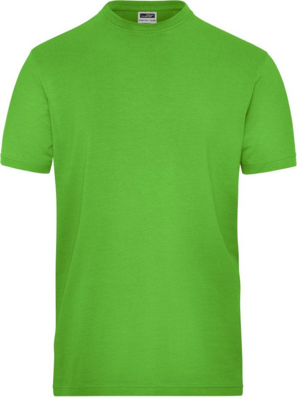 Daiber JN 1802 Pánské pracovní tričko z bio bavlny - Solid 02.1802 lime green