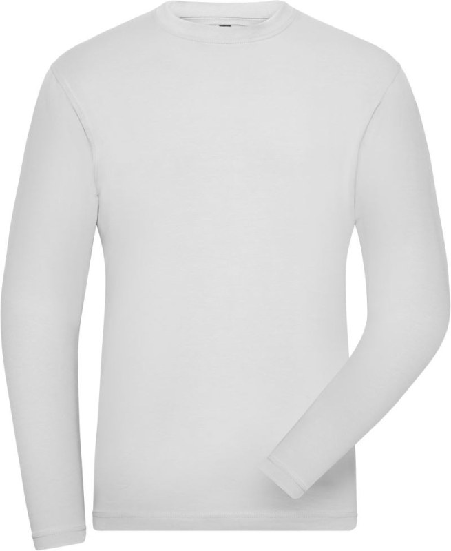 Daiber JN 1804 Pánské pracovní elast. tričko - Solid 02.1804 white