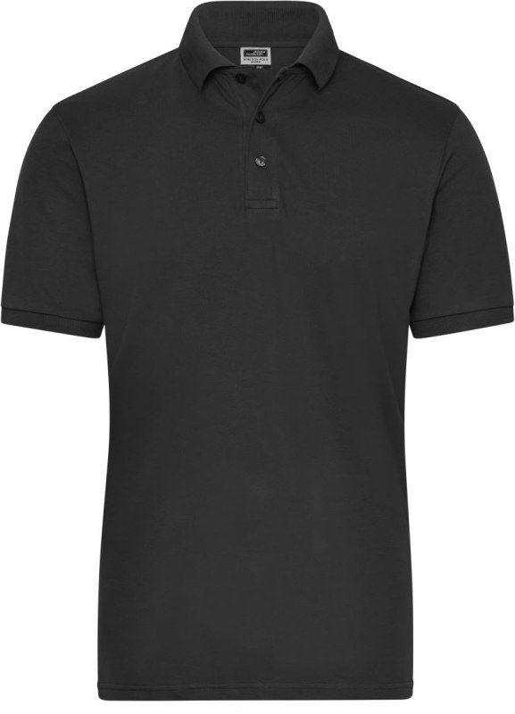 Daiber JN 1806 Pánské pracovní elastické bio polo - Solid 02.1806 black