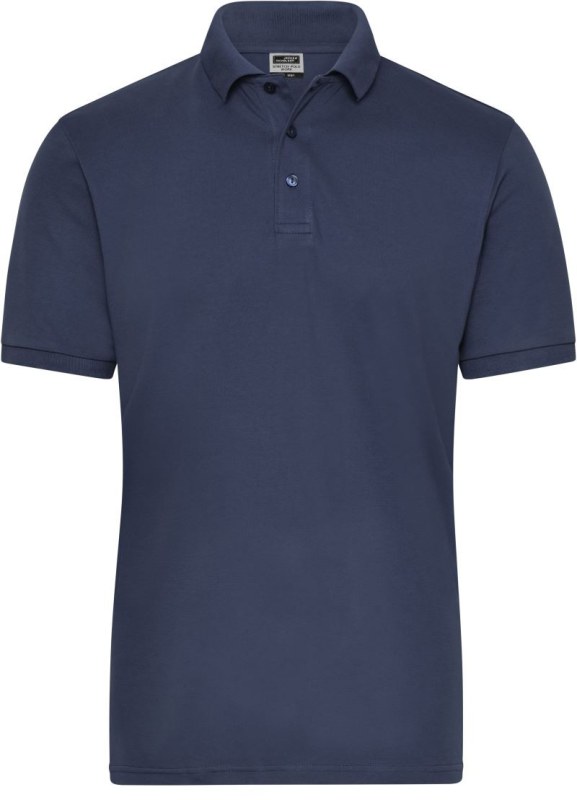 Daiber JN 1806 Pánské pracovní elastické bio polo - Solid 02.1806 navy