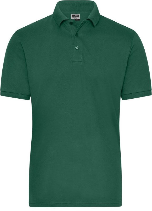 Daiber JN 1806 Pánské pracovní elastické bio polo - Solid 02.1806 dark green