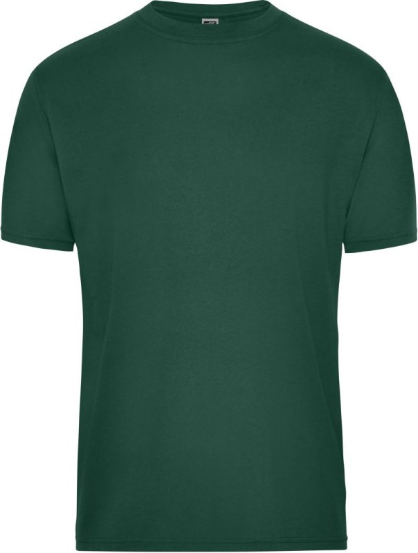 Daiber JN 1808 Pánské pracovní tričko z bio bavlny - Solid 02.1808 dark green