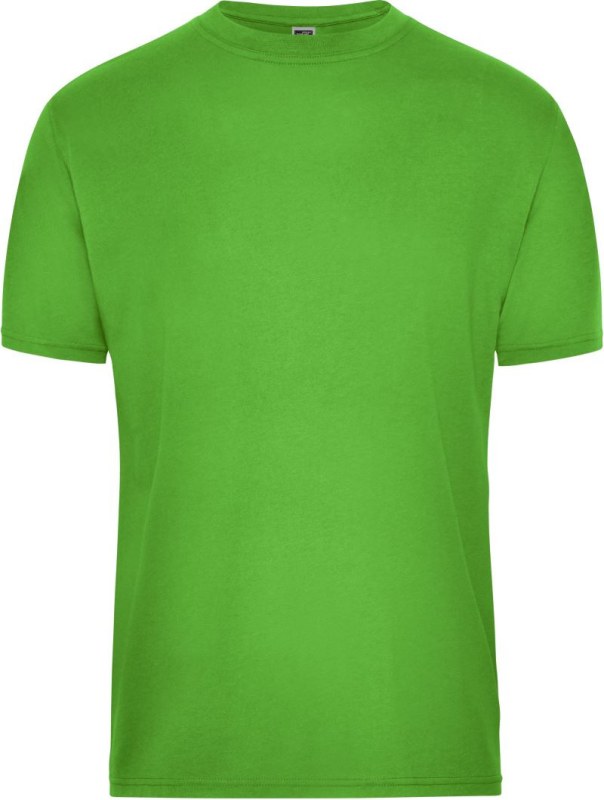 Daiber JN 1808 Pánské pracovní tričko z bio bavlny - Solid 02.1808 lime green