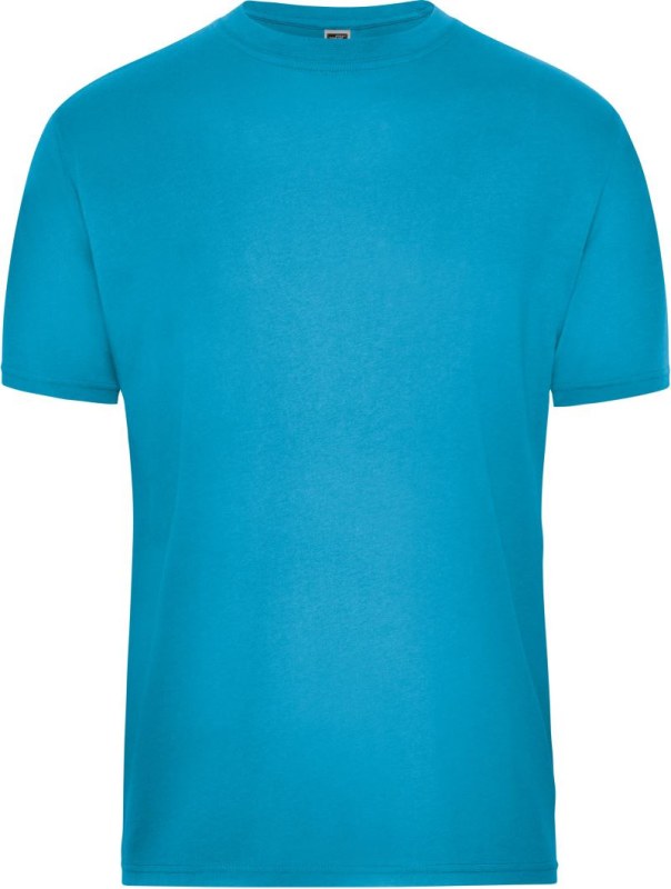 Daiber JN 1808 Pánské pracovní tričko z bio bavlny - Solid 02.1808 turquoise