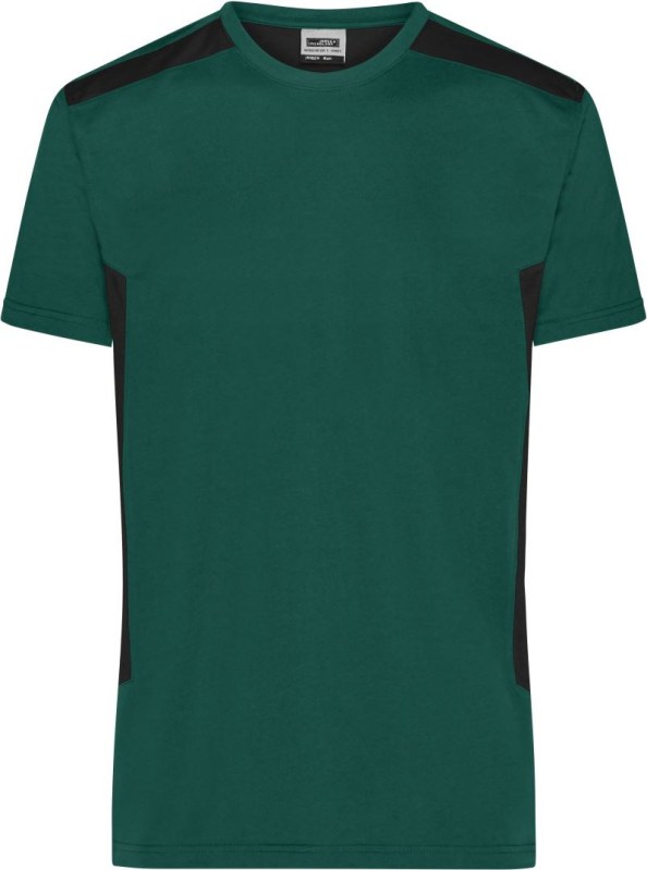 Daiber JN 1824 Pánské pracovní tričko - Strong 02.1824 dark green/black
