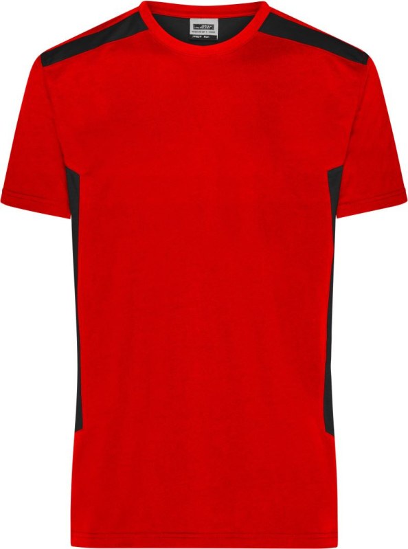 Daiber JN 1824 Pánské pracovní tričko - Strong 02.1824 red/black