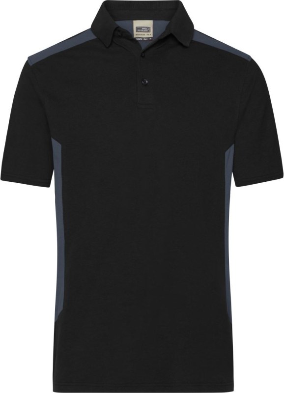 Daiber JN 1826 Pánské pracovní piqué polo "Strong" 02.1826 black/carbon