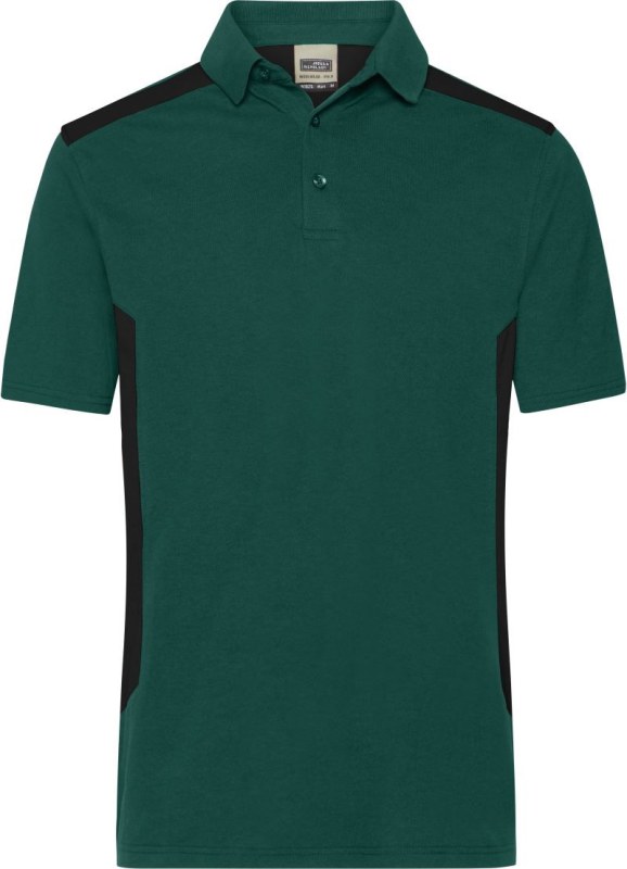 Daiber JN 1826 Pánské pracovní piqué polo "Strong" 02.1826 dark green/black