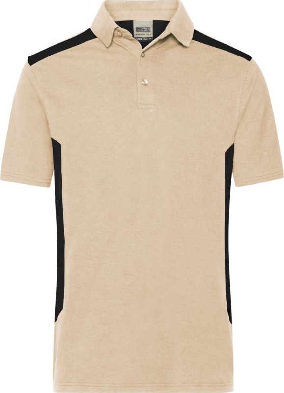 Daiber JN 1826 Pánské pracovní piqué polo "Strong" 02.1826 stone/black