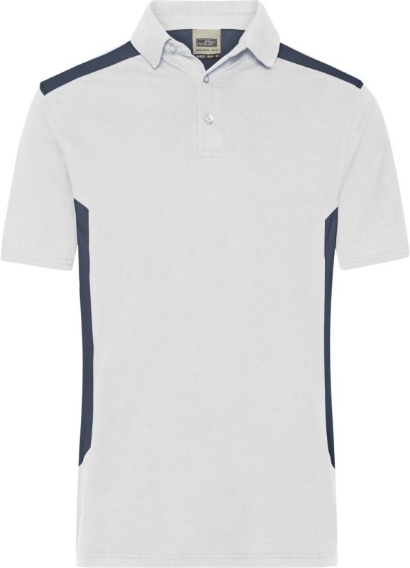 Daiber JN 1826 Pánské pracovní piqué polo "Strong" 02.1826 white/carbon