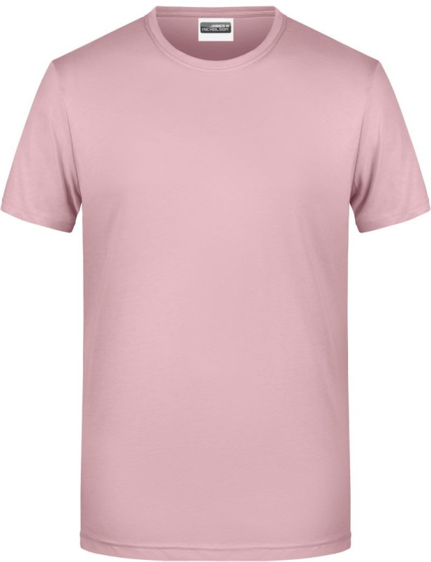 Daiber 8008 Pánské tričko z bio bavlny 02.8008 soft pink