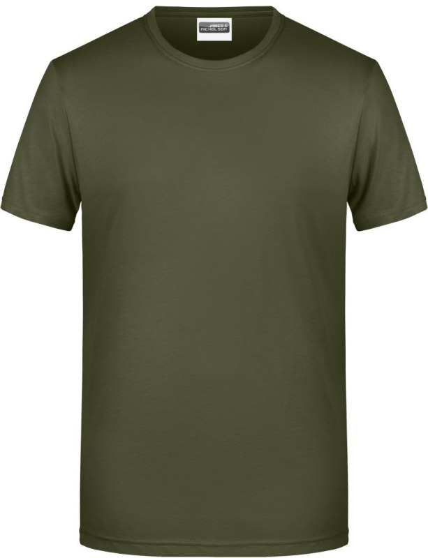 Daiber 8008 Pánské tričko z&nbsp;bio bavlny 02.8008 olive - Pánské oblečení trička