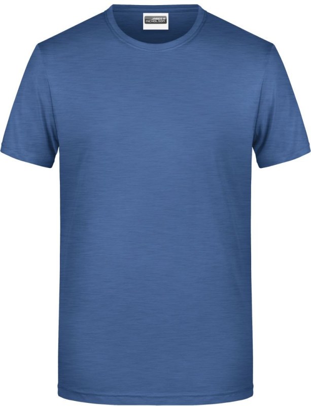 Daiber 8008 Pánské tričko z bio bavlny 02.8008 light denim melange