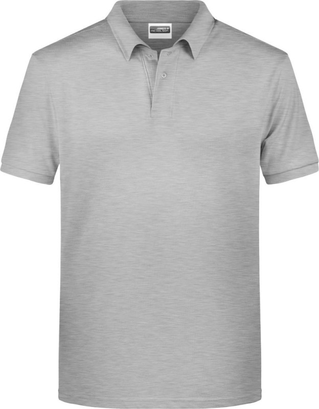 Daiber 8010 Pánské piqué polo z bio bavlny 02.8010 grey heather