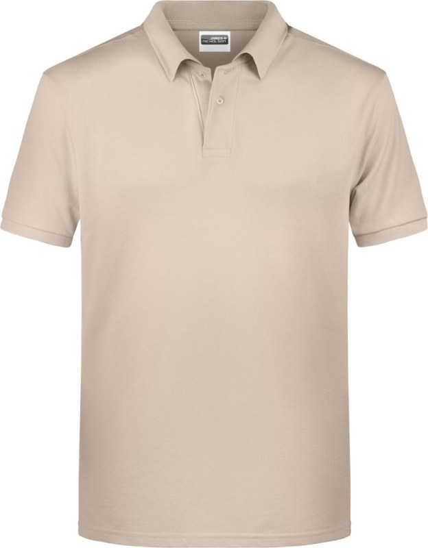 Daiber 8010 Pánské piqué polo z bio bavlny 02.8010 stone