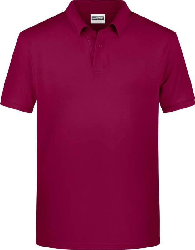 Daiber 8010 Pánské piqué polo z bio bavlny 02.8010 wine