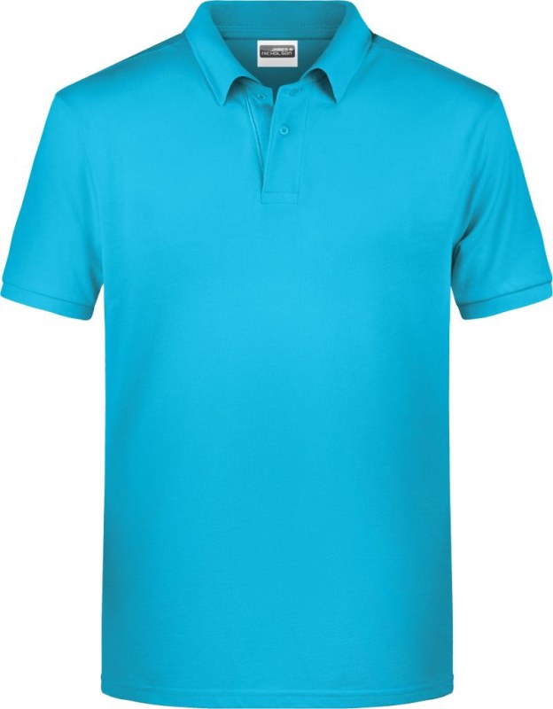 Daiber 8010 Pánské piqué polo z bio bavlny 02.8010 turquoise