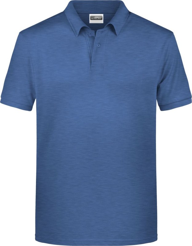 Daiber 8010 Pánské piqué polo z bio bavlny 02.8010 light denim melange