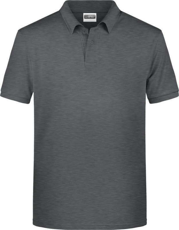 Daiber 8010 Pánské piqué polo z bio bavlny 02.8010 black heather