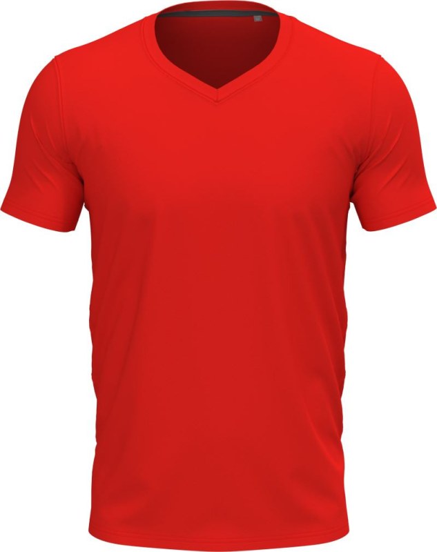 Stedman Stretch-T V-neck Pánské tričko s výstřihem do V 05.9610 scarlet red