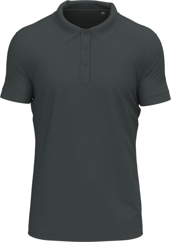 Stedman Stretch Polo Pánské elastické piqué polo z&nbsp;těžké bavlny 05.9640 slate grey - Pánské oblečení trička