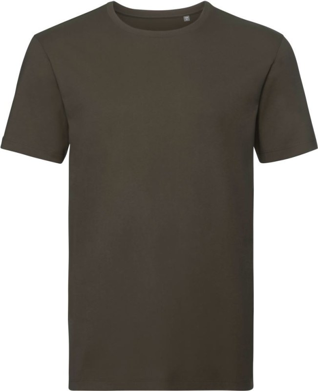 Russell Athletic 108M Pánské tričko Pure Organic 10.108M dark olive