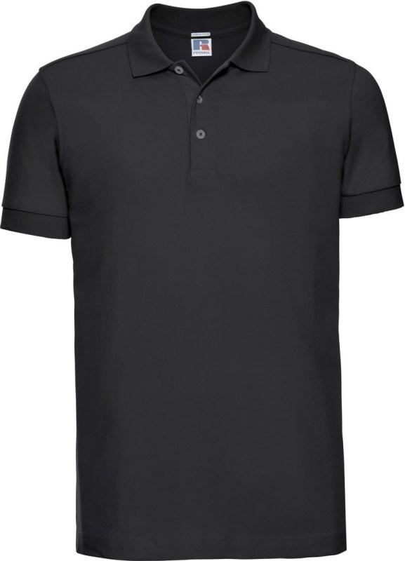 Russell Athletic 566M Pánské elastické piqué polo 10.566M black